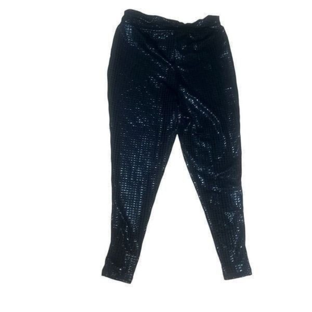 Sequin Pants Black Sparkle Party Disco Leggings Skinny Trousers
